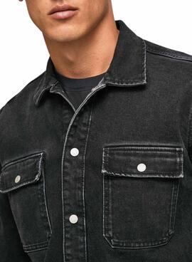 Veste Pepe Jeans Weston Homme Noire Denim