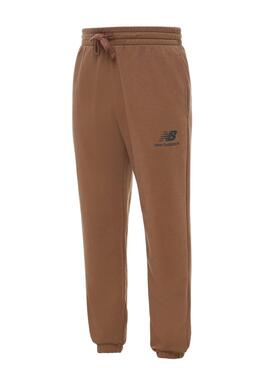 Pantalon New Balance Essentials Marron Homme