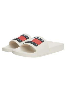 Flip flops Tommy Jeans Correctif Blanc pour Homme