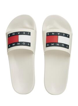 Flip flops Tommy Jeans Correctif Blanc pour Homme