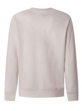 Sweat Pepe Jeans Agamunt Blanc pour Homme