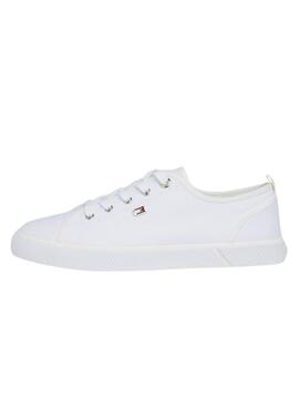 Sneakers Tommy Hilfiger Vulc Canvas Blanc Pour Femme