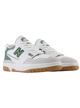 Chaussures New Balance BB550 Vertes pour Homme