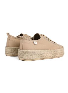 Chaussures Walkin Pitas tina Beige Pour Femme