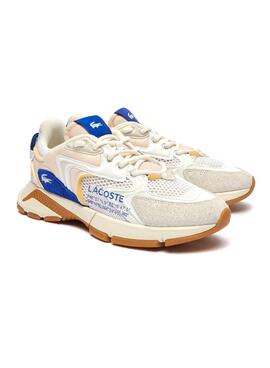 Zapatillas Lacoste Neo 003 Beige et Bleu pour Homme