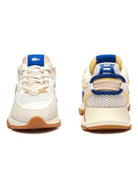 Zapatillas Lacoste Neo 003 Beige et Bleu pour Homme