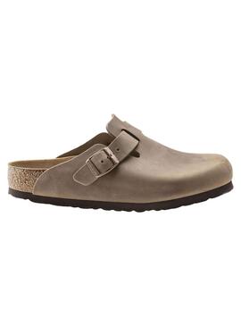 Sabots Birkenstock Boston Oil Beige pour femmes