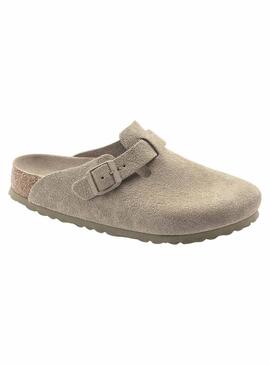 Mules Birkenstock Boston Vert Pour Femme et Homme