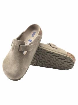 Mules Birkenstock Boston Vert Pour Femme et Homme