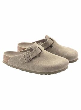 Mules Birkenstock Boston Vert Pour Femme et Homme