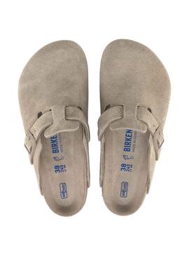 Mules Birkenstock Boston Vert Pour Femme et Homme