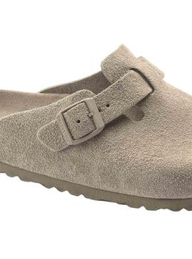 Mules Birkenstock Boston Vert Pour Femme et Homme