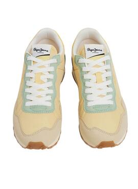 Chaussures Pepe Jeans Natch Basic Jaune Femme