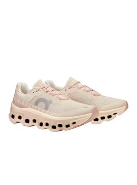 Chaussures On Cloud Monster Rose pour femmes.