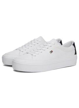 Sneakers Tommy Hilfiger Monotype Blanc Femme