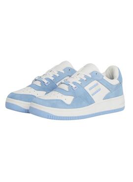 Sneakers Tommy Jeans Retro Washed Bleu Femme