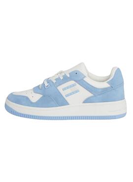 Sneakers Tommy Jeans Retro Washed Bleu Femme