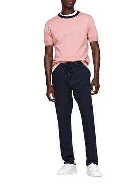 Chaussures Tommy Hilfiger Court en cuir blanc pour homme