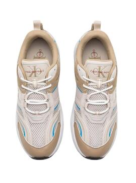 Chaussures Calvin Klein Retro Beige Pour Homme