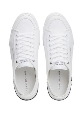 Chaussures Tommy Hilfiger Vulc Blanc pour Homme