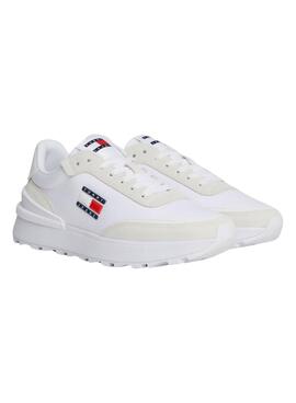 Chaussures Tommy Jeans Tech Runner Blanc Femme