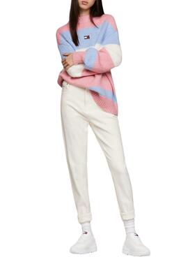 Chaussures Tommy Jeans Tech Runner Blanc Femme