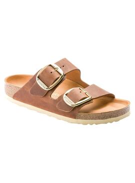 Sandales Birkenstock Big Buckle Brun pour Femme