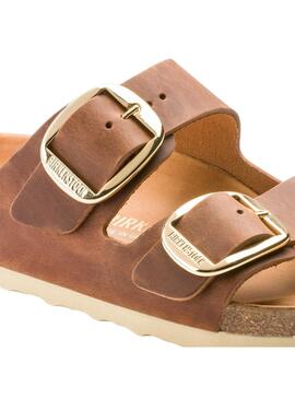 Sandales Birkenstock Big Buckle Brun pour Femme