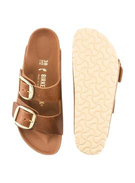 Sandales Birkenstock Big Buckle Brun pour Femme