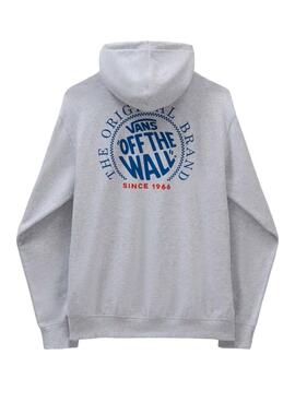 Sweatshirt Vans Circle Gris Pour Homme