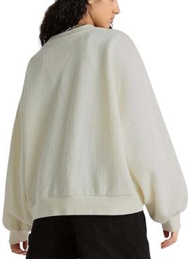 Sudadera Vans Sabine Loose Beige pour Femme