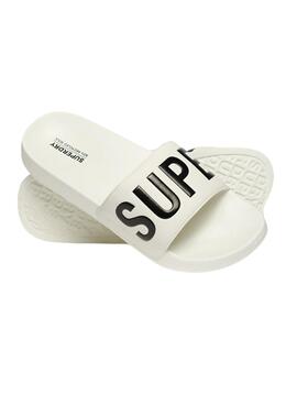 Sandales Superdry Vegan Core Pool Blanc pour Homme