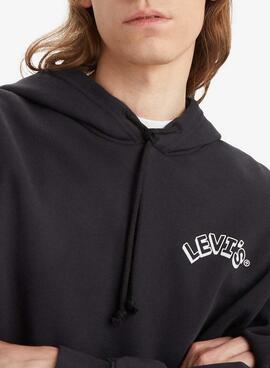 Sweat-shirt Levi's Relaxed Graphic Noir pour Homme