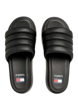 Sandales à talon compensé Tommy Jeans noir pour femme