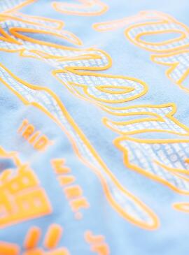 T-Shirt Superdry Ticket Pastel Bleu Homme