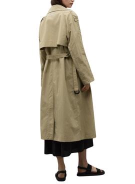 Trenchcoat Ecoalf Errigal Marrón pour femme