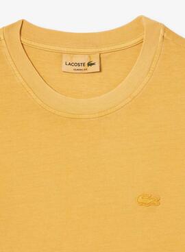 T-shirt Lacoste Naturelle Jaune Unisexe