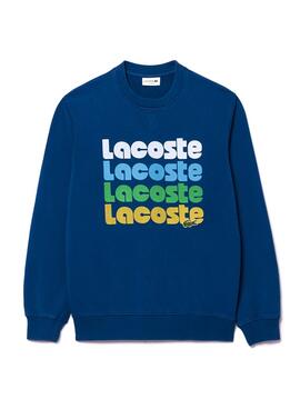 Sweatshirt Lacoste Retro Bleu pour Homme
