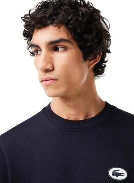 Sweat à capuche Lacoste Icons Bleu Marine pour Homme