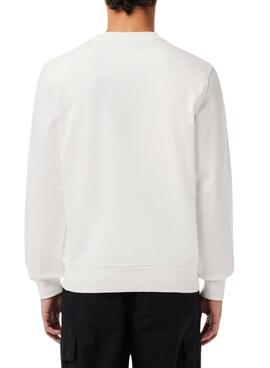 Sweatshirt Lacoste Iconics Blanc pour Homme