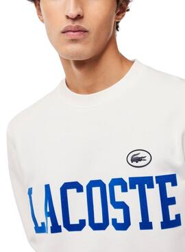 Sweatshirt Lacoste Iconics Blanc pour Homme