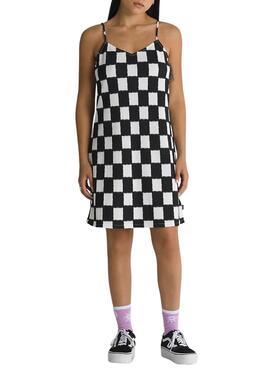 Robe Vans Venton Checker Blanc et Noir Pour Femme