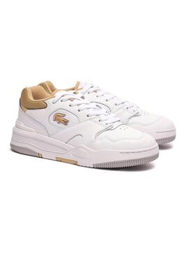 Chaussure Lacoste Lineshot blanche pour femme.