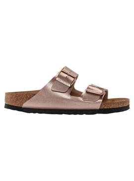 Sandales Birkenstock Arizona BF Cuivre pour Femme