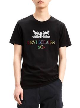 T-Shirt Levis Horse Logo Noir Homme