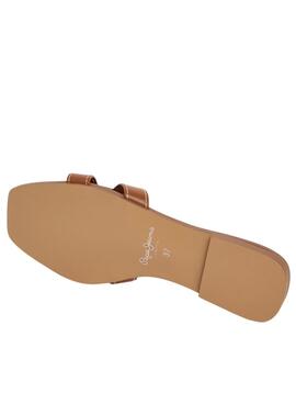 Sandales Pepe Jeans Frida Marron pour femme.