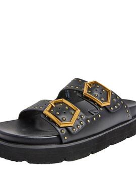 Sandales Pepe Jeans Pola Studs Noir pour Femme