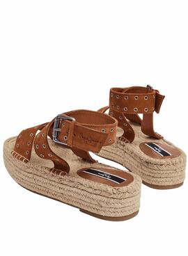 Sandales Pepe jeans Tracy Antique Marron pour femme