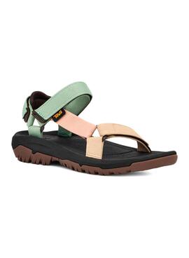 Sandales Teva Hurricane XLT2 Vert et Beige pour Femme