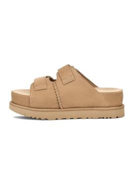 Sandales UGG Goldenstar en daim camel pour femme